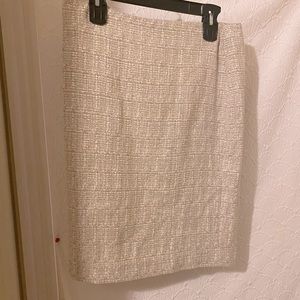 Talbots Tan Tweed Mini Skirt Size 10 US women